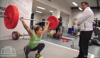 Anders Lindsjo Coaching the Snatch w Christmas Abbott