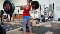 Andrea Ager Hang Clean Challenge